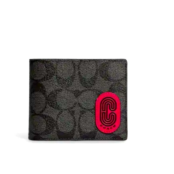 NWT Coach 3 in 1 Men Wallet in Colorblock Signature canvas. with patch - Picture 6 of 6